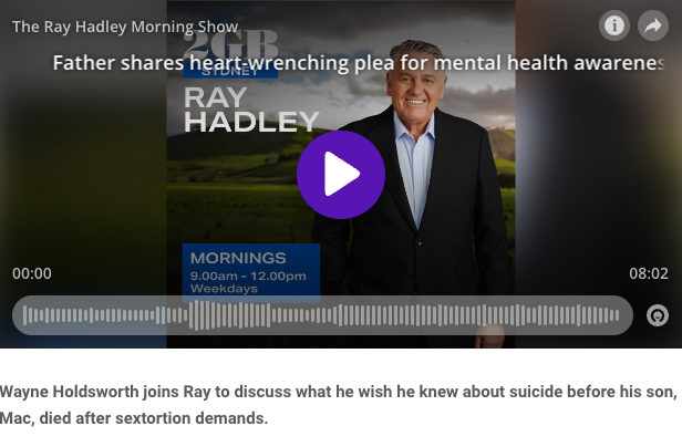 Father shares heart-wrenching plea for mental health