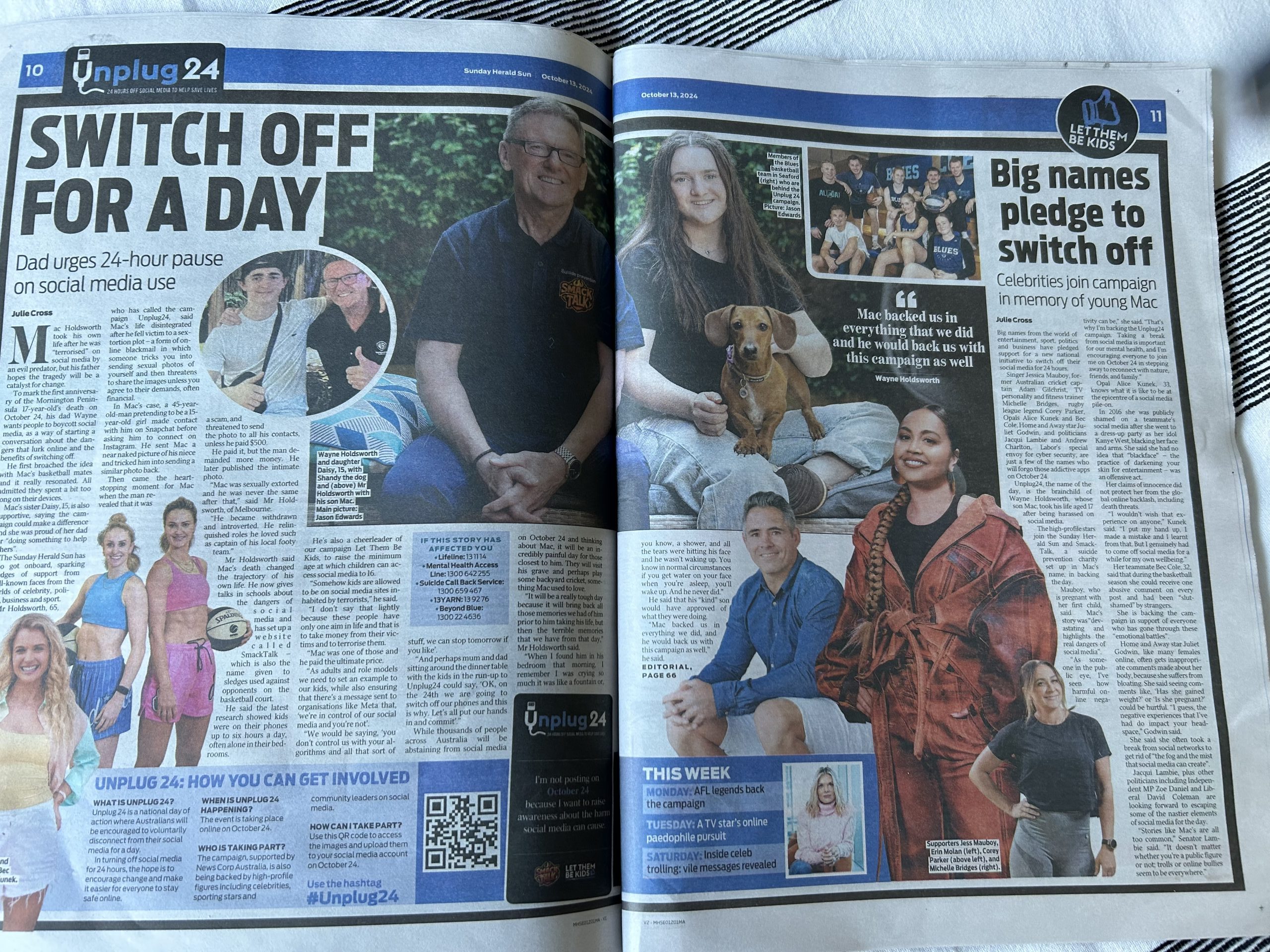 Switch off for a day. Daily Telegraph 13.10