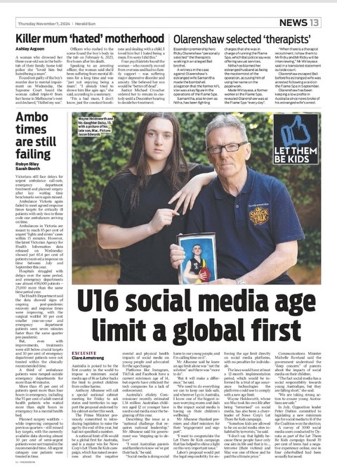 U16 social media age limit a global first
