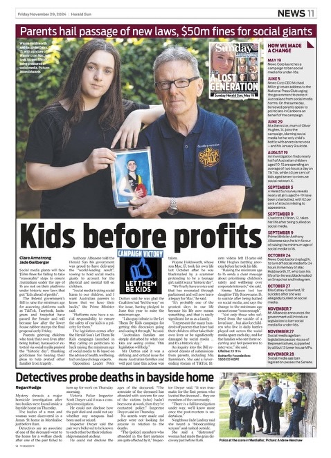 Kids before profits